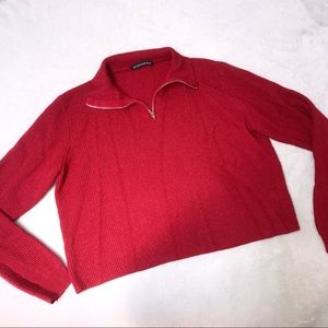 BRANDY MELVILLE Red Knit Sweater